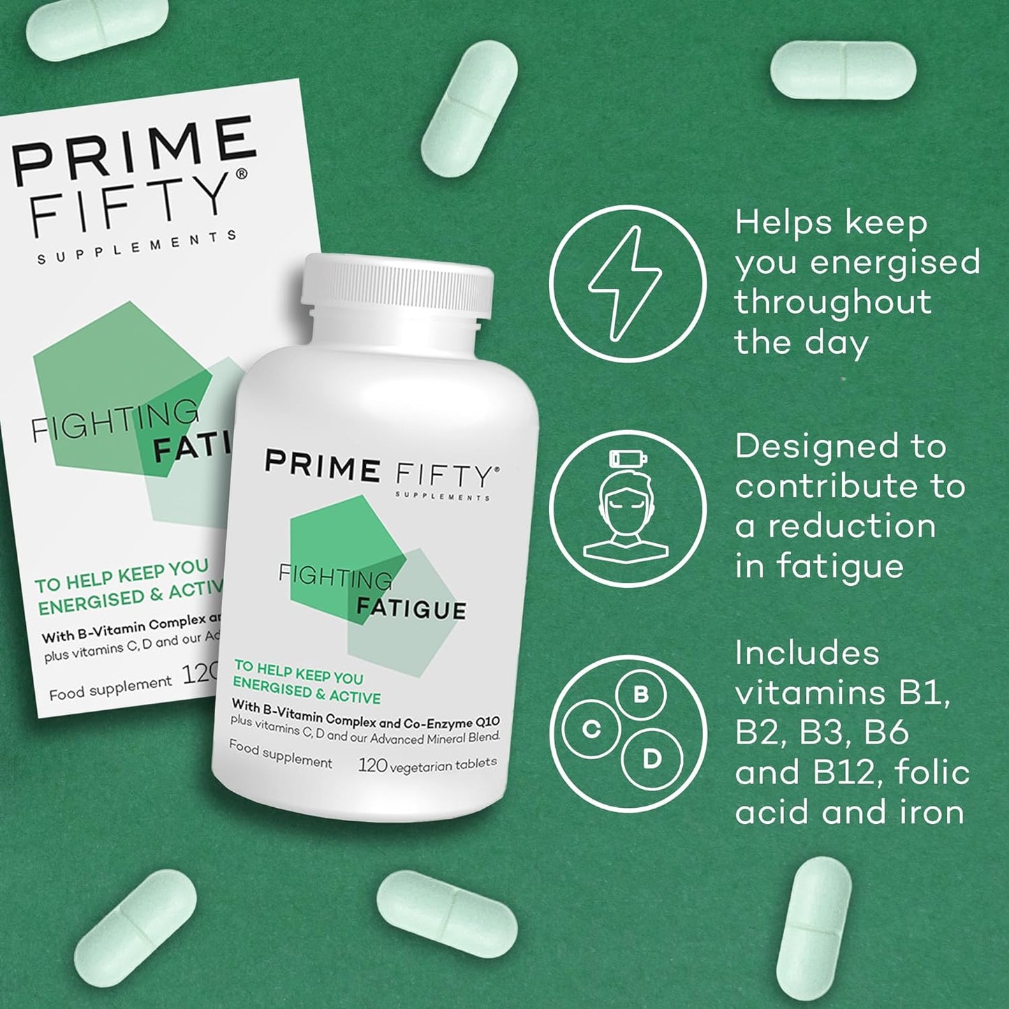 Prime Fifty Fighting Fatigue Energy Multivitamin Supplement - Fighting Fatigue