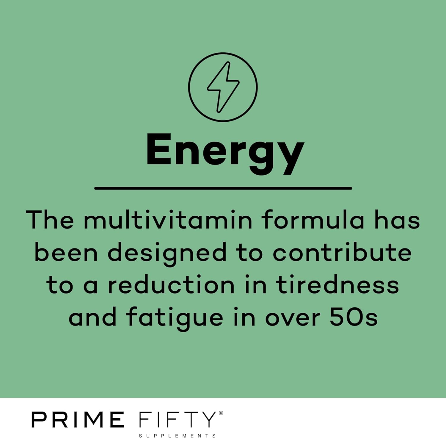 Prime Fifty Fighting Fatigue Energy Multivitamin Supplement - Fighting Fatigue