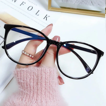 Blue Light Blocking Round Glasses for Women & Men | Clear Computer Glasses